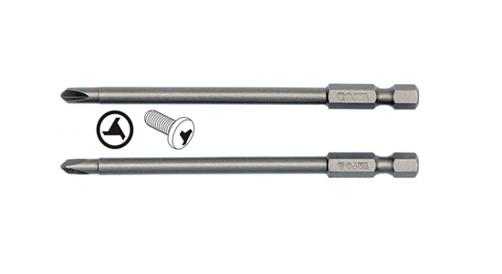 Picture of Skrūvgriežu uzgalis Yato YT-0497; 1/4''; NR2-NR4; 100 mm; 2 gab.