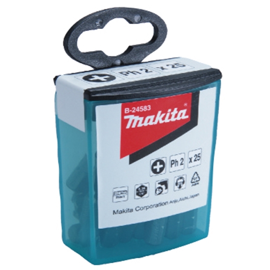 Picture of Skrūvgriežu uzgalis Makita; PH2; 25 gab.