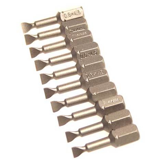 Picture of Skrūvgriežu uzgalis Makita; S0,6x4,5 mm; 10 gab.