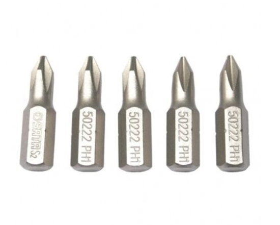 Picture of Skrūvgriežu uzgalis Sata S59222; 1/4''; PH1; 5 gab.