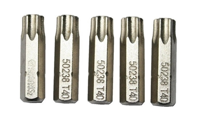 Picture of Skrūvgriežu uzgalis Sata S59238; 1/4''; T40; 5 gab.