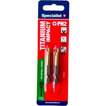 Attēls no Skrūvgriežu uzgalis Specialist 24/2-143; PH2; 50 mm; 2 gab.