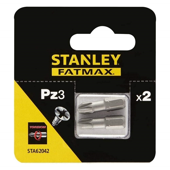 Изображение Skrūvgriežu uzgalis Stanley STA62042-XJ; PZ3; 2 gab.