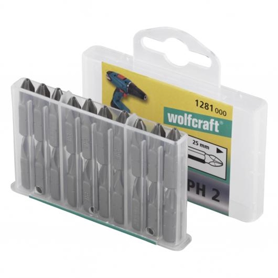 Picture of Skrūvgriežu uzgalis Wolfcraft 1281000; PH2; 25 mm; 1 gab.