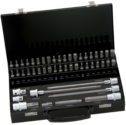 Изображение Skrūvgriežu uzgaļu komplekts Bahco BE5049T; 49 gab.