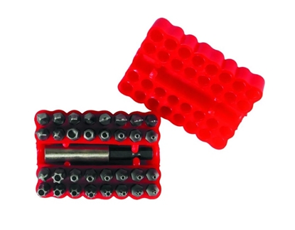 Picture of Skrūvgriežu uzgaļu komplekts Condor Werkzeug C0308; 1/4''; 6,3 mm; 33 gab.