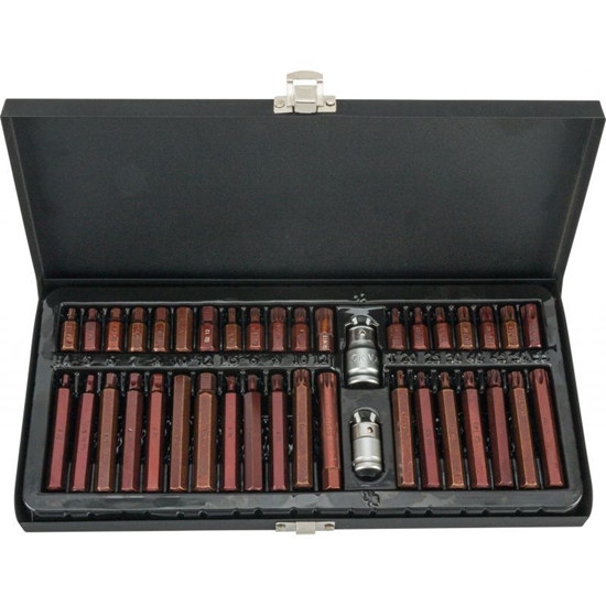 Picture of Skrūvgriežu uzgaļu komplekts Condor Werkzeug C72100; 3/8'' + 1/2''; TX/HEX/SL; 40 gab.