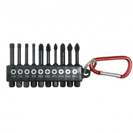 Picture of Skrūvgriežu uzgaļu komplekts Hikoki 60120820; 10 gab.