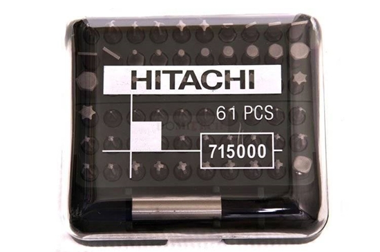 Picture of Skrūvgriežu uzgaļu komplekts Hikoki 715000; 1/4''; 61 gab.