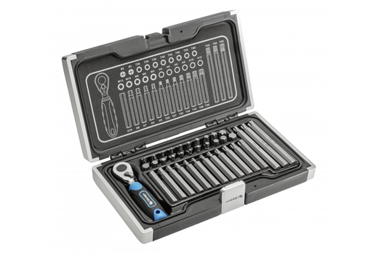 Picture of Skrūvgriežu uzgaļu komplekts Hogert HT1R466; 37 gab.