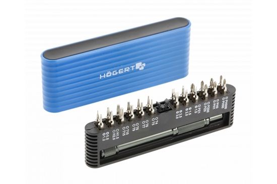 Picture of Skrūvgriežu uzgaļu komplekts Hogert HT1S273; 25 gab.