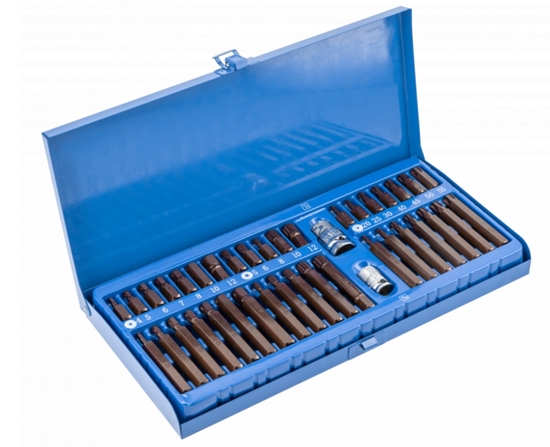 Picture of Skrūvgriežu uzgaļu komplekts Hogert HT1S405; 1/2''; 3/8''; 40 gab.