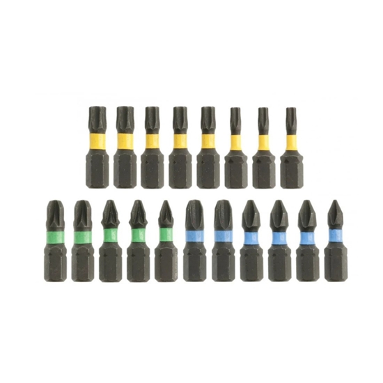 Picture of Skrūvgriežu uzgaļu komplekts Hogert HT1S698; 20 gab.