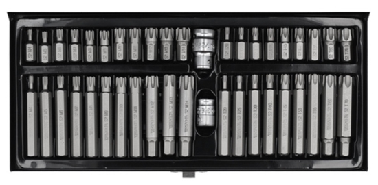 Picture of Skrūvgriežu uzgaļu komplekts Yato YT-0420; 42 gab.