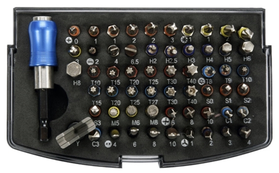 Picture of Skrūvgriežu uzgaļu komplekts Yato YT-04624; 59 gab.