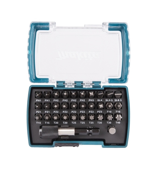 Picture of Skrūvgriežu uzgaļu komplekts Makita D-74762; 32 gab.