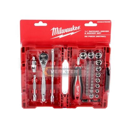 Изображение Skrūvgriežu uzgaļu komplekts Milwaukee 4932479096; 38 gab.