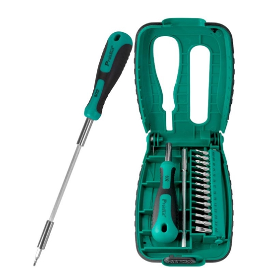 Picture of Skrūvgriežu uzgaļu komplekts ProsKit SD-9804; 15 gab.