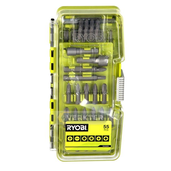 Picture of Skrūvgriežu uzgaļu komplekts Ryobi RAK55DK; 55 gab.
