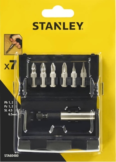 Изображение Skrūvgriežu uzgaļu komplekts Stanley STA60480-XJ; 7 gab.