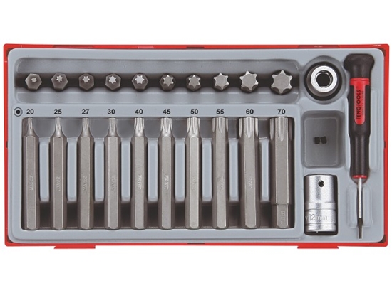 Picture of Skrūvgriežu uzgaļu komplekts Teng Tools TTTX23; 23 gab.