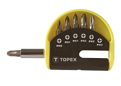 Picture of Skrūvgriežu uzgaļu komplekts Topex 39D350; 7 gab.