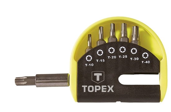 Picture of Skrūvgriežu uzgaļu komplekts Topex 39D351; 7 gab.