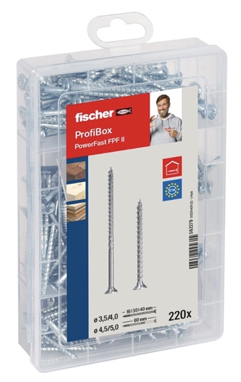 Изображение Skrūvju komplekts Fischer PROFI-BOX PZ; 220 gab.
