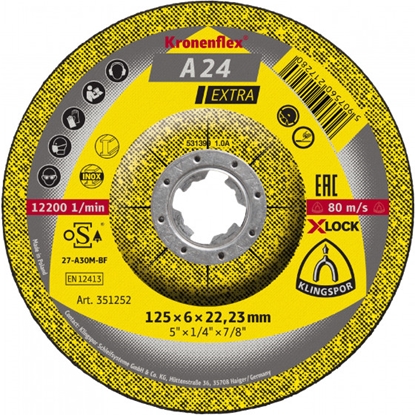 Picture of Slīpēšanas disks Klingspor A 24 Extra; 115x6 mm; 10 gab.