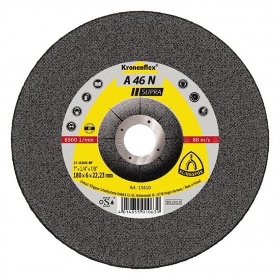 Picture of Slīpēšanas disks Klingspor A 46 N Supra; 125x6 mm; 10 gab.
