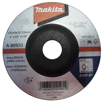 Picture of Slīpēšanas disks Makita A36P; 125x6 mm