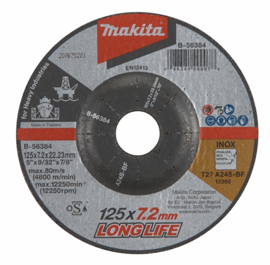 Picture of Slīpēšanas disks Makita B-56384; 125x22,23 mm