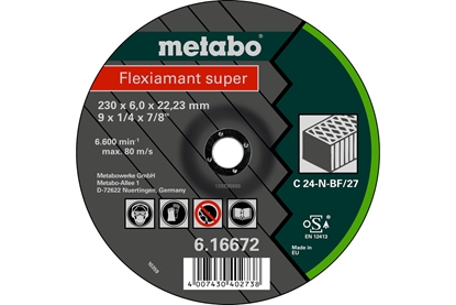 Picture of Slīpēšanas disks Metabo FLEXIAMANT SUPER C 24-N; 180x6 mm
