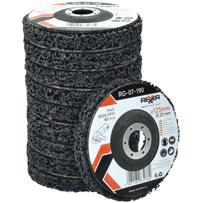 Attēls no Slīpēšanas disks Rexxer RG-07-282; 125x22,2 mm; 10 gab.