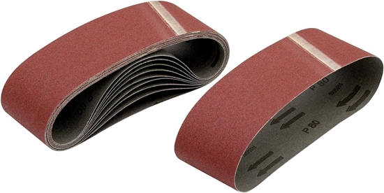 Изображение Slīpēšanas lente DeWalt DT3304-QZ; 75x533 mm; K100; 10 gab.