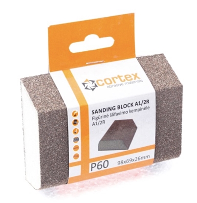Picture of Slīpēšanas švamme Cortex 14422; 98x69x26 mm; P60