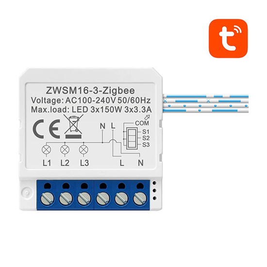 Picture of Smart Switch Module ZigBee Avatto ZWSM16-W3 TUYA