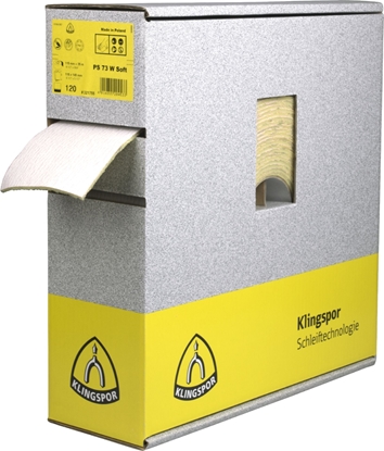 Attēls no Smilšpapīra rullis Klingspor PS 73 BWF; 115 mm; 25 m; K240
