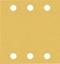 Picture of Smilšpapīrs Bosch C470; 115x140 mm; K40/60/80/120/180; 10 gab.