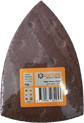 Picture of Smilšpapīrs deltveida slīpmašīnām Cortex 35229; 100x150 mm; P36; 5 gab.