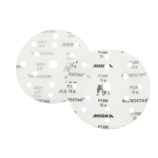 Изображение Smilšpapīrs ekscentra slīpmašīnai Mirka FM61105093; 150 mm; P1200