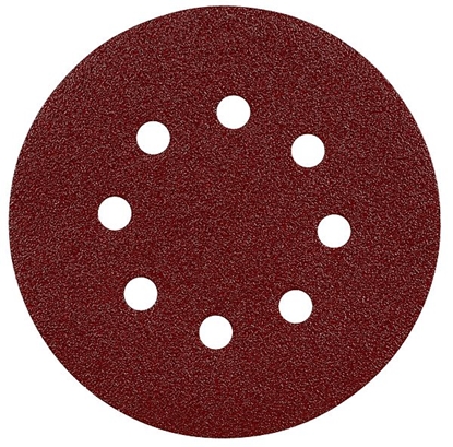 Изображение Smilšpapīrs ekscentra slīpmašīnai Mirka JEPUFLEX; 125 mm; P120; 5 gab.