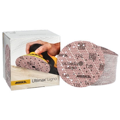 Attēls no Smilšpapīrs ekscentra slīpmašīnai Mirka UL6M109912; 150 mm; P120