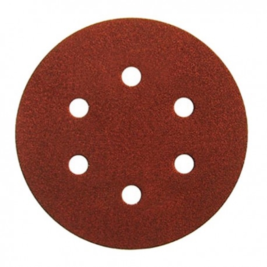 Picture of Smilšpapīrs ekscentra slīpmašīnai Virutex velcro; 125 mm; P80; 50 gab.