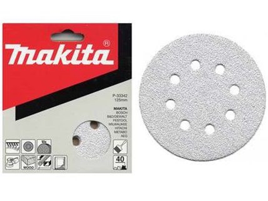 Изображение Smilšpapīrs Makita P-37443; 125 mm; K240; 50 gab.