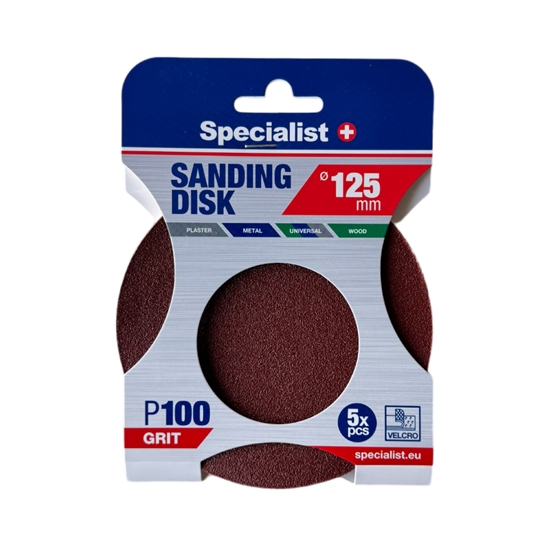 Picture of Smilšpapīrs Specialist 250-1100; 125 mm; P100; 5 gab.