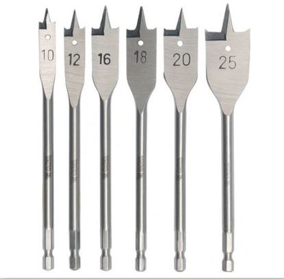 Attēls no Spalvurbju komplekts koka urbšanai Yato YT-3258; 10-25 mm; 6 gab.