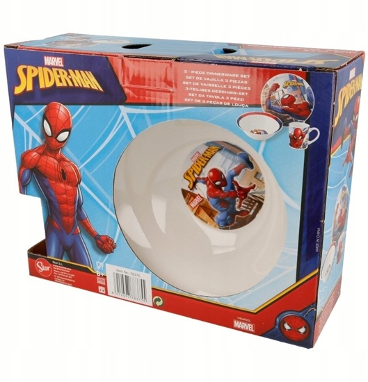 Picture of SPIDERMAN 3-pcs. ceramic dining set -plate/bowl/mug