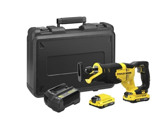 Picture of Stanley | 18V V20 Reciprocating Saw - 2 x 2.0Ah Kitbox | SFMCS300D2K-QW | 18 V