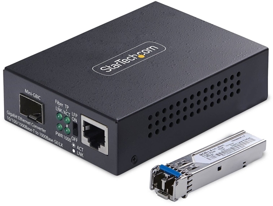 Изображение StarTech MCM1110SMLC40 konwerter sieciowy 2000 Mbit/s 1310 nm Pojedynczy Czarny